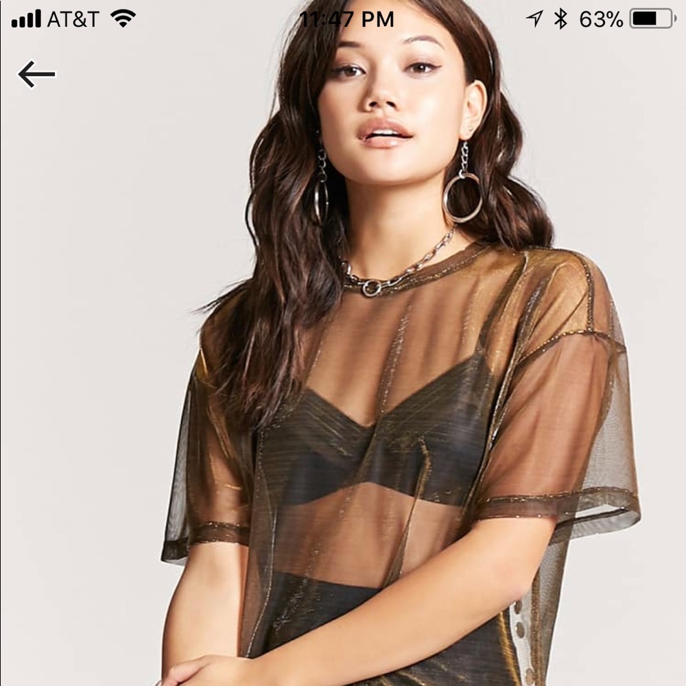 Gold iridescent Blouse !
